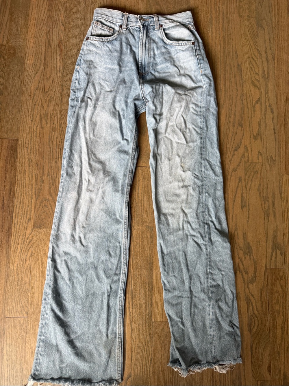 Zara wide leg jeans size 2